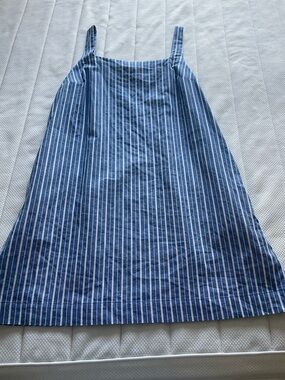 A New Day Blue and White Striped Tank cotton dress M
